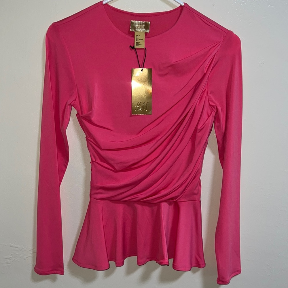 H&M Pink long sleeve Blouse